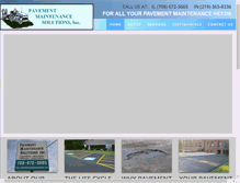 Tablet Screenshot of pavementmaintenancesolutions.net